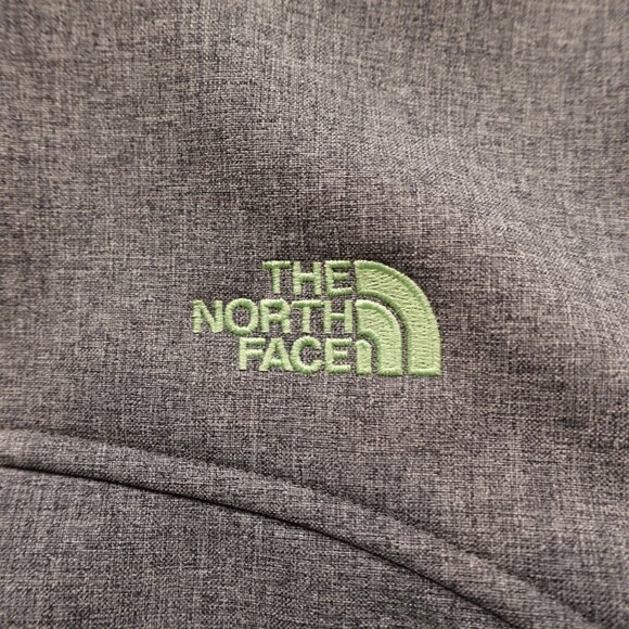 The North Face Apex Bionic Softshell Jacket Women’s Large Gray Heather Mint Zip - Picture 13 of 15